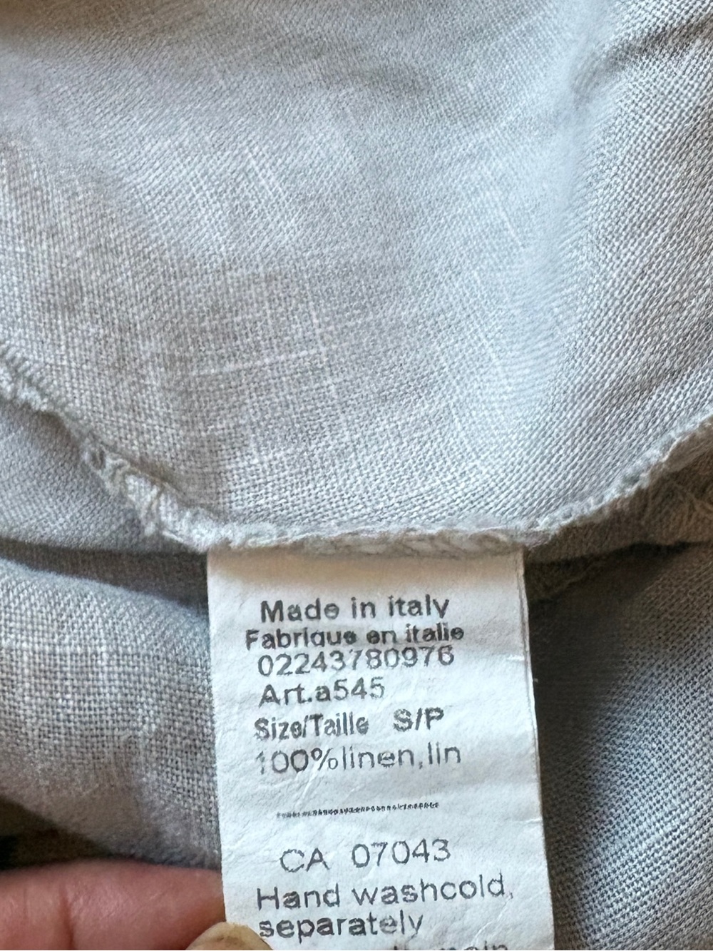 Stella Martin Made in Italy 100% Linen Sleeveless Button Front Midi Dress Size S - Picture 6 of 8
